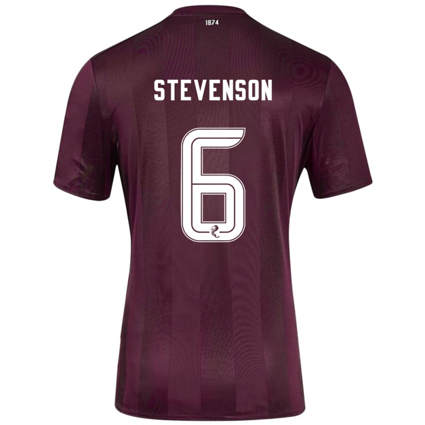 Kandiny Kinder Gus Stevenson #6 Burgundrot Heimtrikot Trikot 2024/25 T-Shirt Österreich