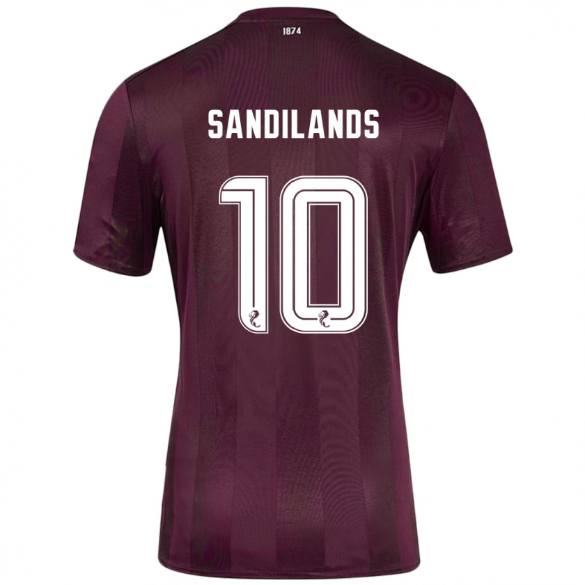 Kandiny Niño Camiseta Callum Sandilands #10 Borgoña 1ª Equipación 2024/25 La Camisa