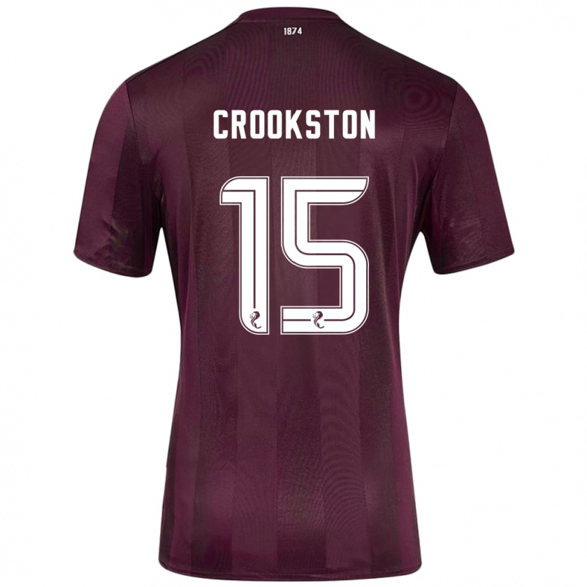 Kandiny Niño Camiseta Gregor Crookston #15 Borgoña 1ª Equipación 2024/25 La Camisa