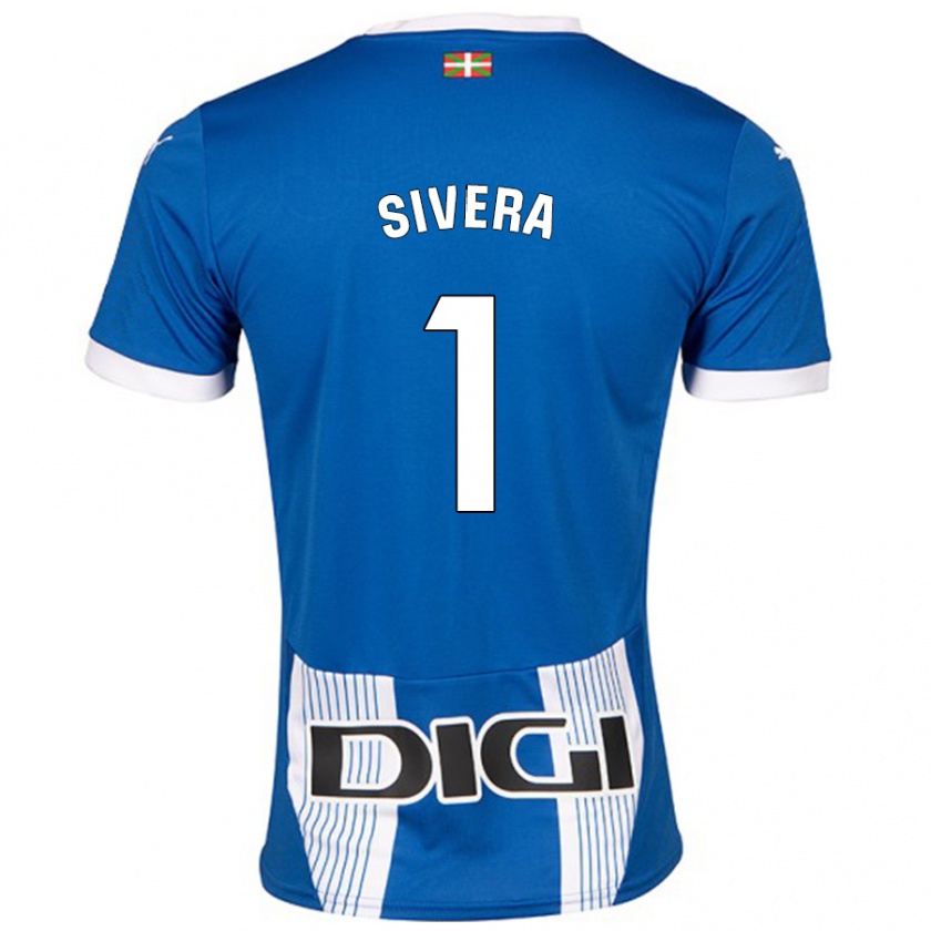 Kandiny Niño Camiseta Antonio Sivera #1 Azul 1ª Equipación 2024/25 La Camisa