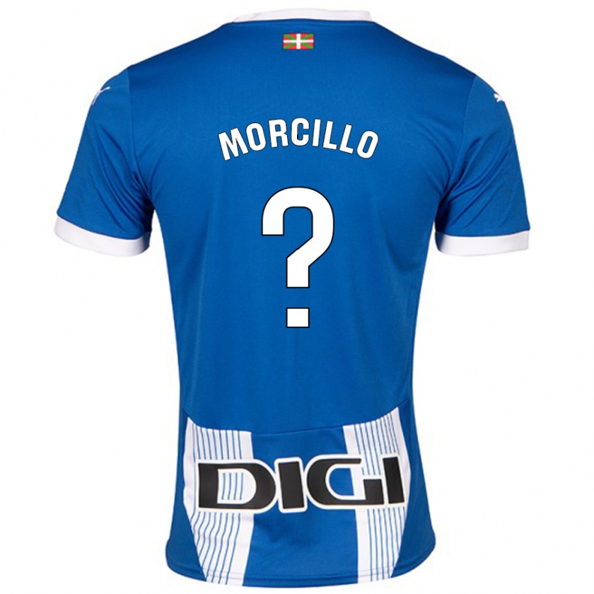 Kandiny Kinderen Diego Morcillo #0 Blauw Thuisshirt Thuistenue 2024/25 T-Shirt België