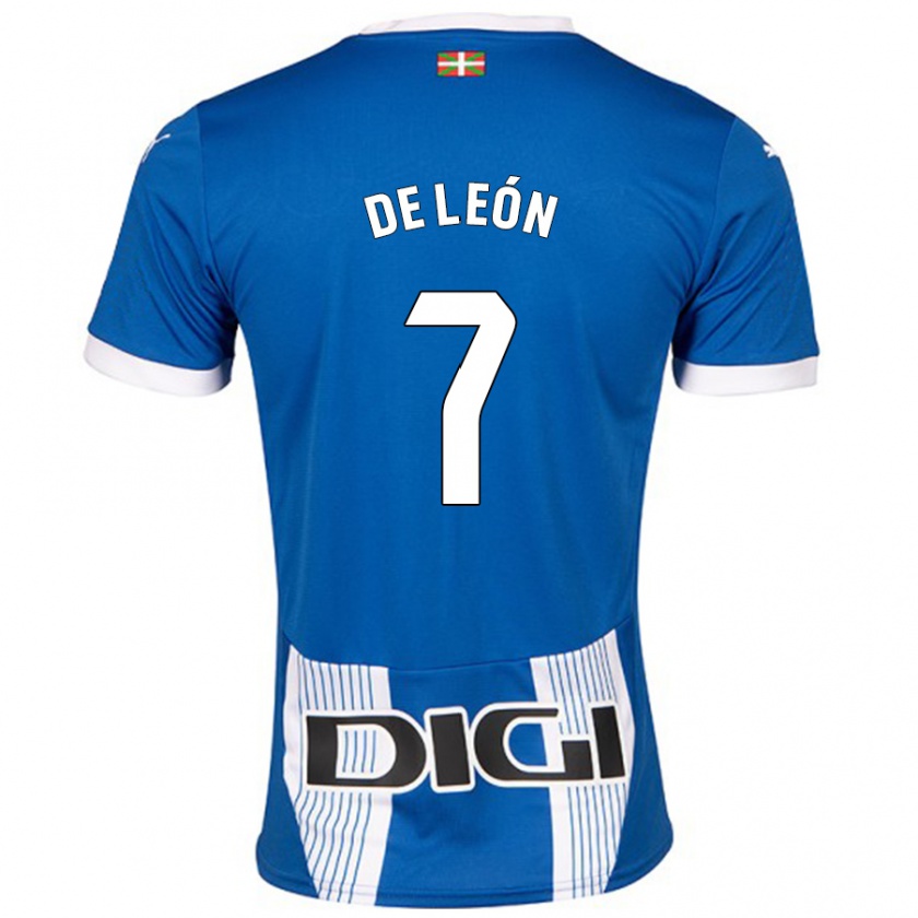 Kandiny Kinderen José De León #7 Blauw Thuisshirt Thuistenue 2024/25 T-Shirt België