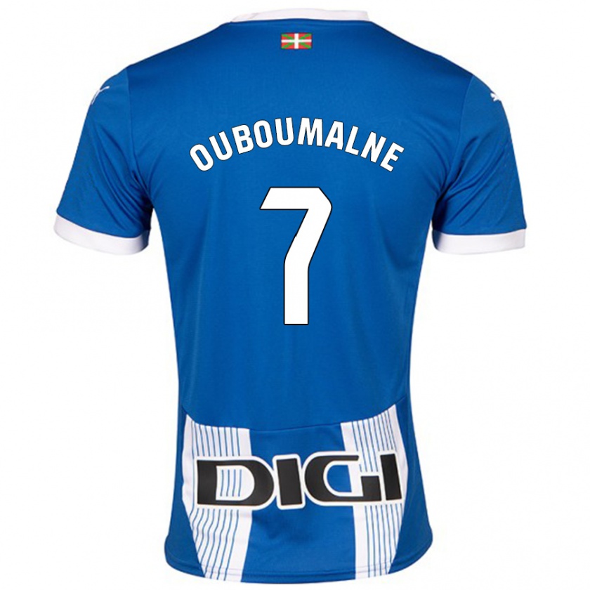 KandinyキッズIbra Ouboumalne#7青ホームシャツ2024/25ジャージーユニフォーム