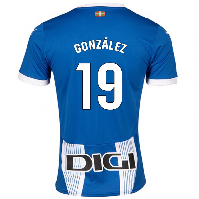 KandinyキッズAimar González#19青ホームシャツ2024/25ジャージーユニフォーム