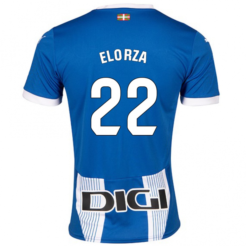 Kandiny Bambino Maglia Sheila Elorza #22 Blu Kit Gara Home 2024/25 Maglietta