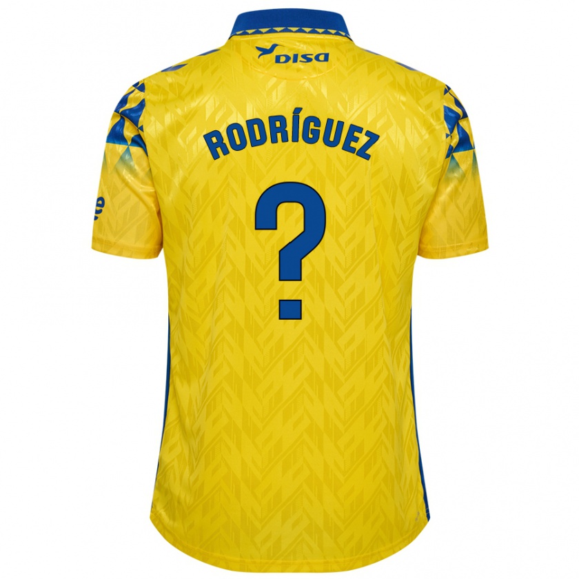 Kandiny Kinder David Rodríguez #0 Gelb Blau Heimtrikot Trikot 2024/25 T-Shirt Österreich