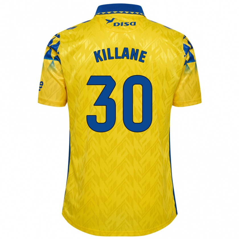 Kandiny Kinder Álvaro Killane #30 Gelb Blau Heimtrikot Trikot 2024/25 T-Shirt Österreich