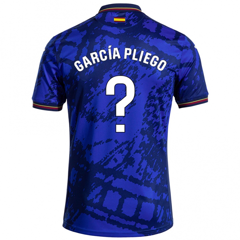 Kandiny Kinder Hugo García Pliego #0 Dunkleres Blau Heimtrikot Trikot 2024/25 T-Shirt Österreich