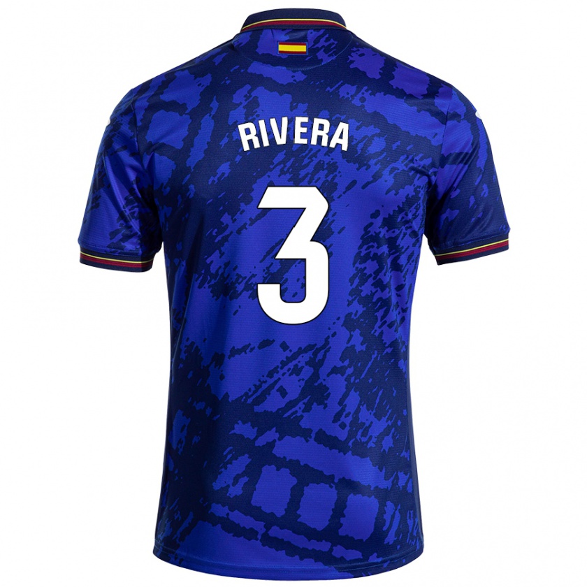 Kandiny Niño Camiseta Gorka Rivera #3 Azul Más Oscuro 1ª Equipación 2024/25 La Camisa