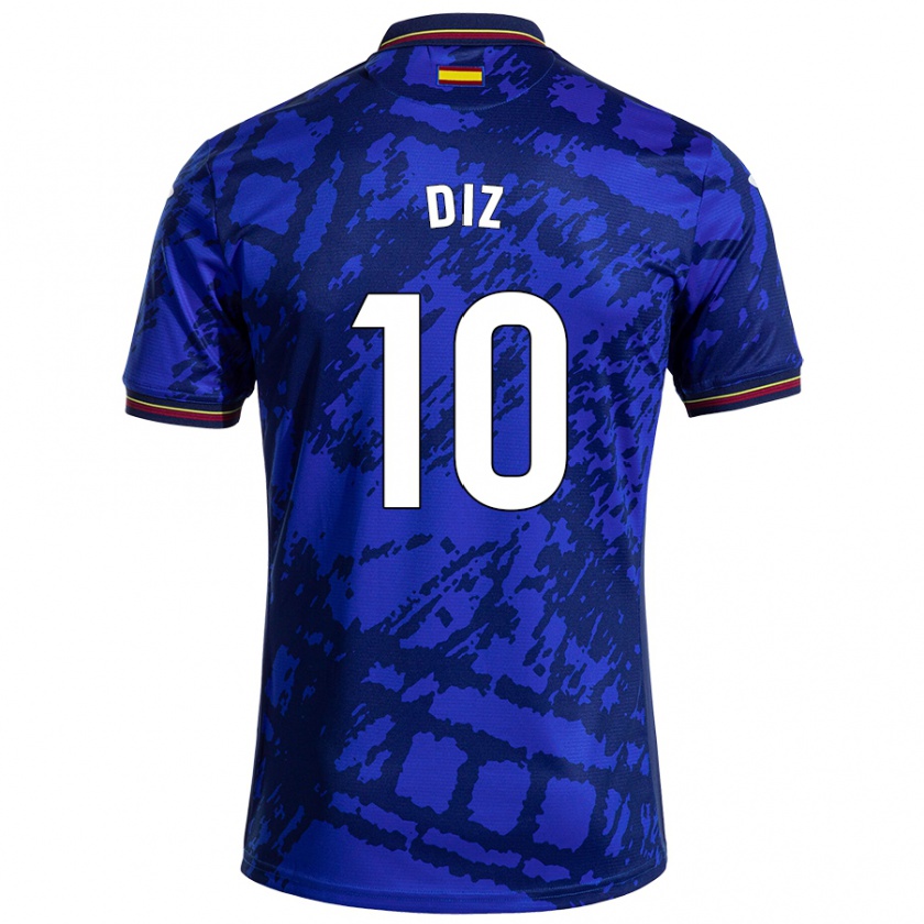 Kandiny Kinder Rafa Diz #10 Dunkleres Blau Heimtrikot Trikot 2024/25 T-Shirt Österreich