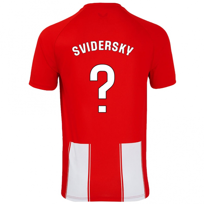 Kandiny Kinder Martin Svidersky #0 Rot Weiß Heimtrikot Trikot 2024/25 T-Shirt Österreich