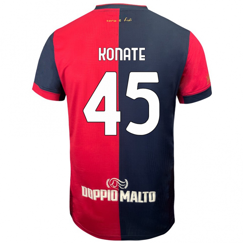 Kandiny Niño Camiseta Ismael Konate #45 Rojo Azul Más Oscuro 1ª Equipación 2024/25 La Camisa