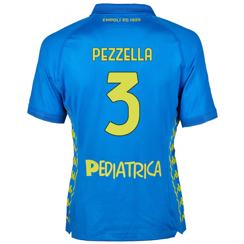 Kandiny Niño Camiseta Giuseppe Pezzella #3 Azul 1ª Equipación 2024/25 La Camisa