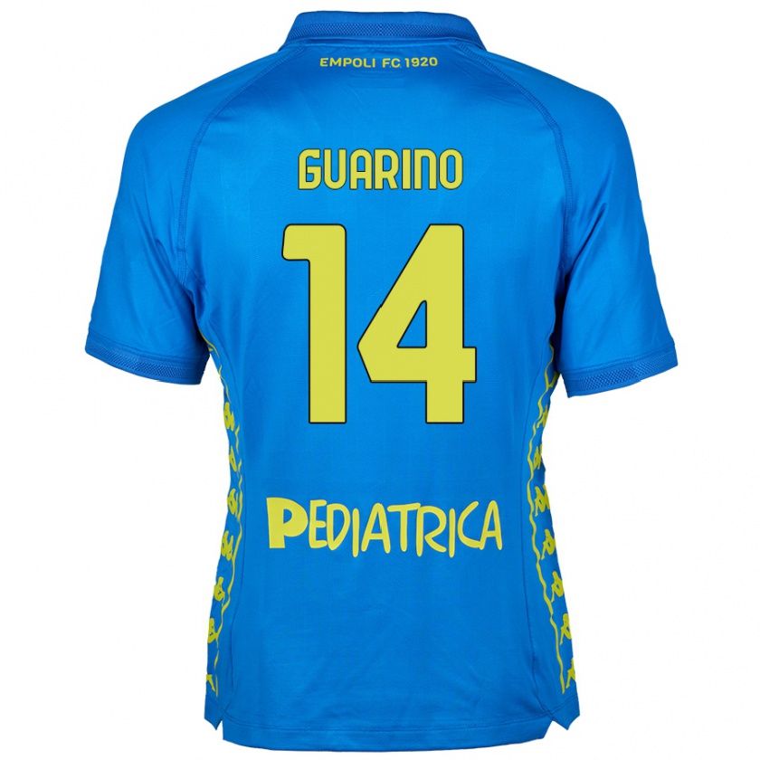 Kandiny Kinderen Gabriele Guarino #14 Blauw Thuisshirt Thuistenue 2024/25 T-Shirt België