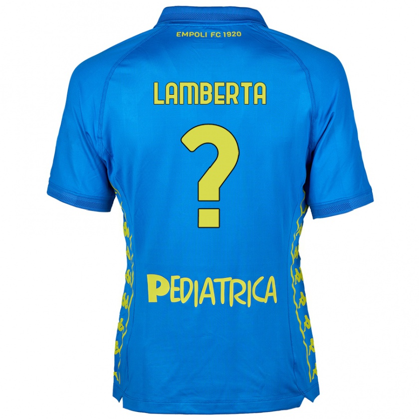 Kandiny Kinderen Cristian Lamberta #0 Blauw Thuisshirt Thuistenue 2024/25 T-Shirt België