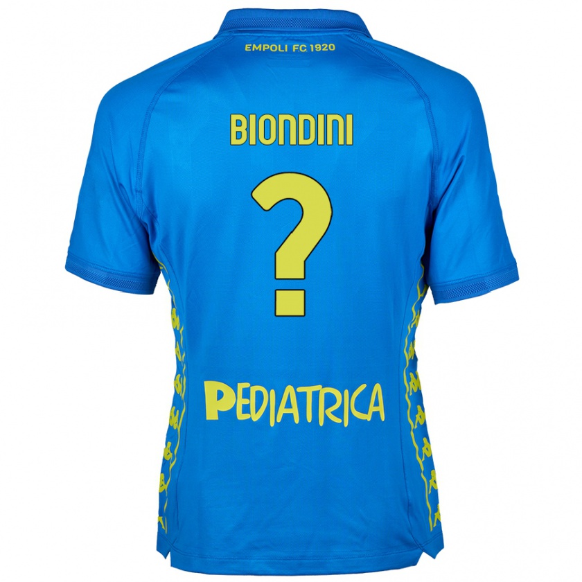 Kandiny Niño Camiseta Edoardo Biondini #0 Azul 1ª Equipación 2024/25 La Camisa