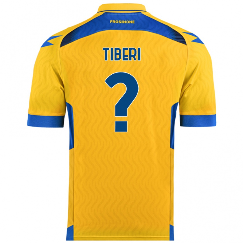 Kandiny Bambino Maglia Gianluca Tiberi #0 Giallo Kit Gara Home 2024/25 Maglietta