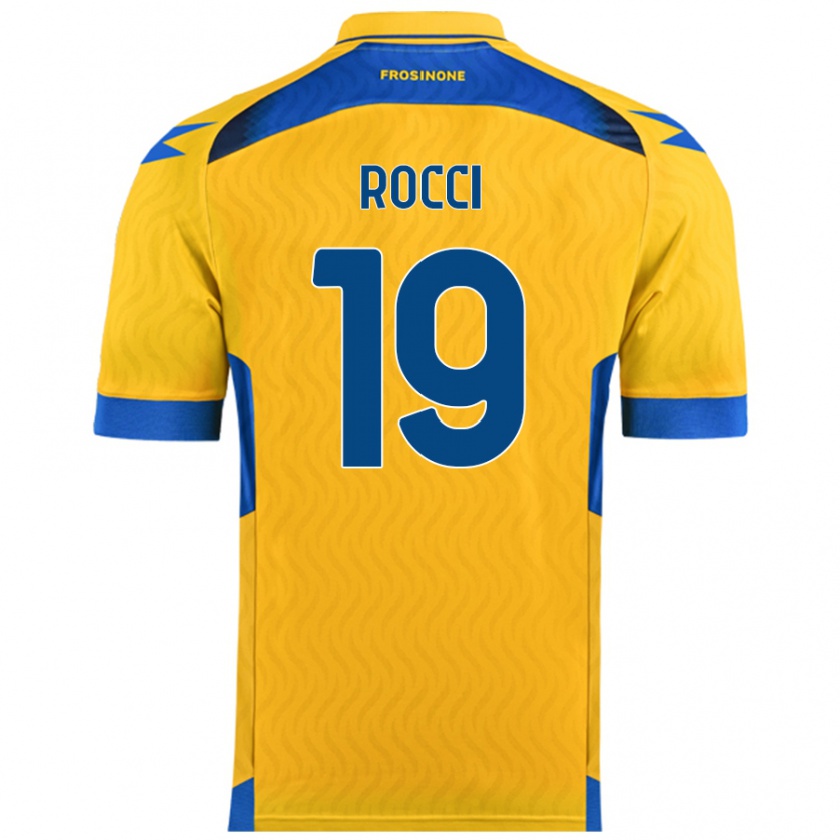 Kandiny Niño Camiseta Valerio Rocci #19 Amarillo 1ª Equipación 2024/25 La Camisa