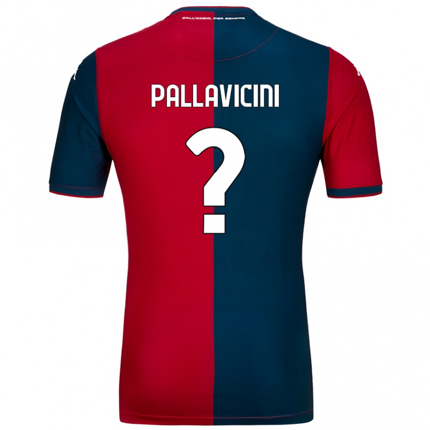 Kandiny Kinder Matteo Pallavicini #0 Rot Dunkelblau Heimtrikot Trikot 2024/25 T-Shirt Österreich