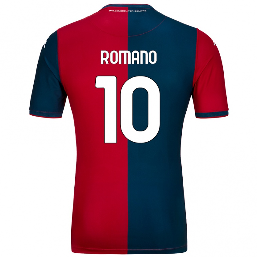 KandinyキッズMarco Romano#10赤 ダークブルーホームシャツ2024/25ジャージーユニフォーム