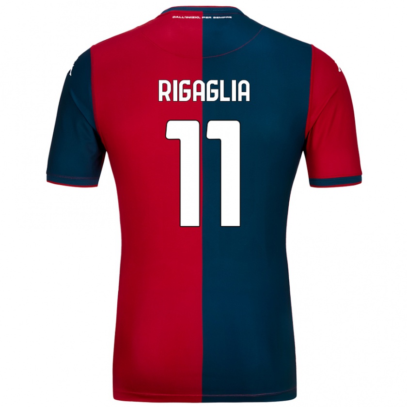 Kandiny Bambino Maglia Alison Rigaglia #11 Rosso Blu Scuro Kit Gara Home 2024/25 Maglietta