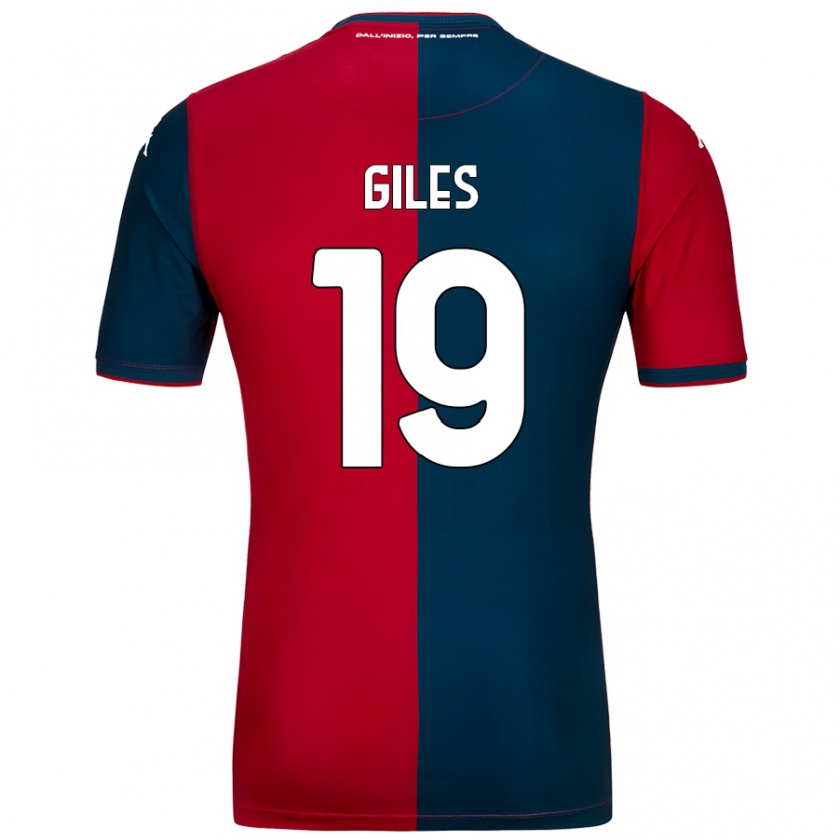 Kandiny Kinderen Heidi Giles #19 Rood Donkerblauw Thuisshirt Thuistenue 2024/25 T-Shirt België