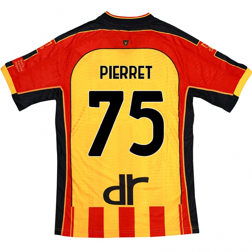 KandinyキッズBalthazar Pierret#75黄 赤ホームシャツ2024/25ジャージーユニフォーム