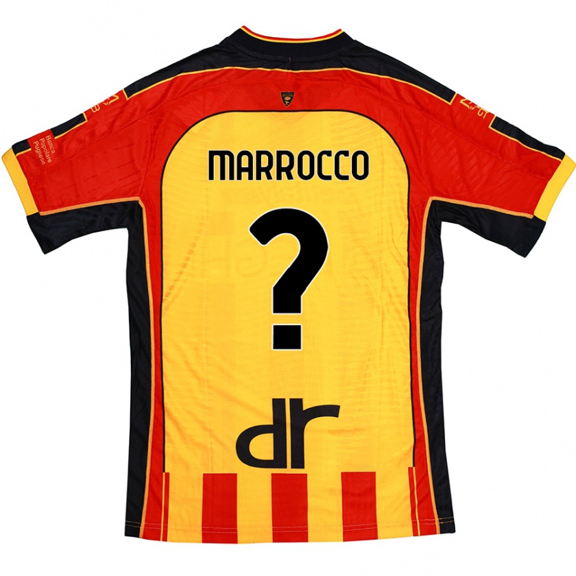 Kandiny Niño Camiseta Iacopo Marrocco #0 Amarillo Rojo 1ª Equipación 2024/25 La Camisa