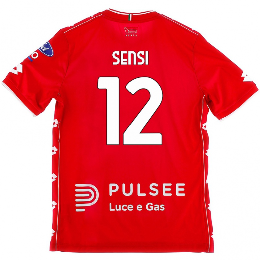 Kandiny Bambino Maglia Stefano Sensi #12 Rosso Bianco Kit Gara Home 2024/25 Maglietta