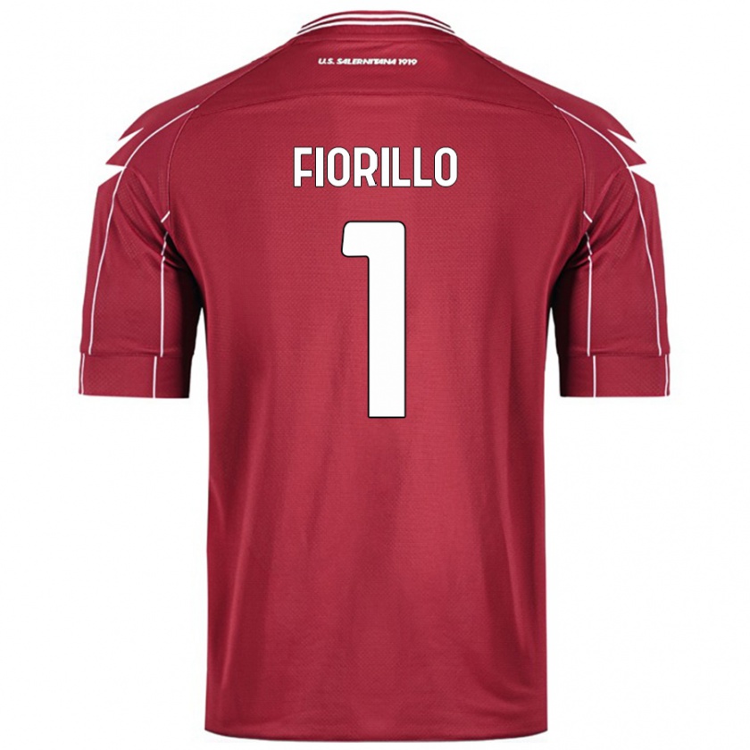 Kandiny Kinder Vincenzo Fiorillo #1 Burgundrot Heimtrikot Trikot 2024/25 T-Shirt Österreich