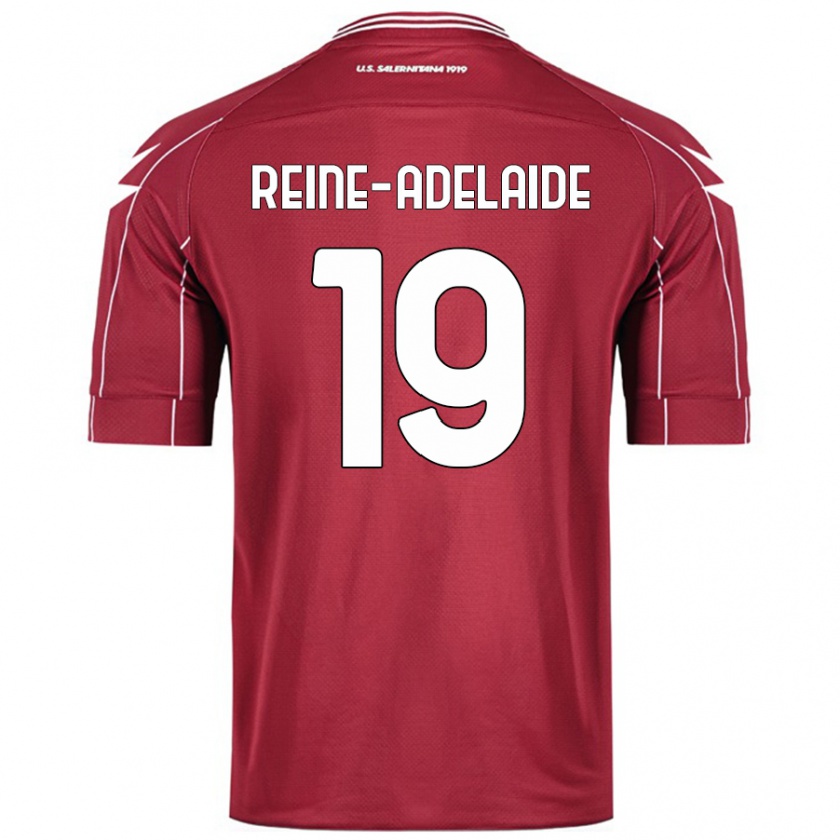 Kandiny Kinderen Jeff Reine-Adélaïde #19 Bordeauxrood Thuisshirt Thuistenue 2024/25 T-Shirt België