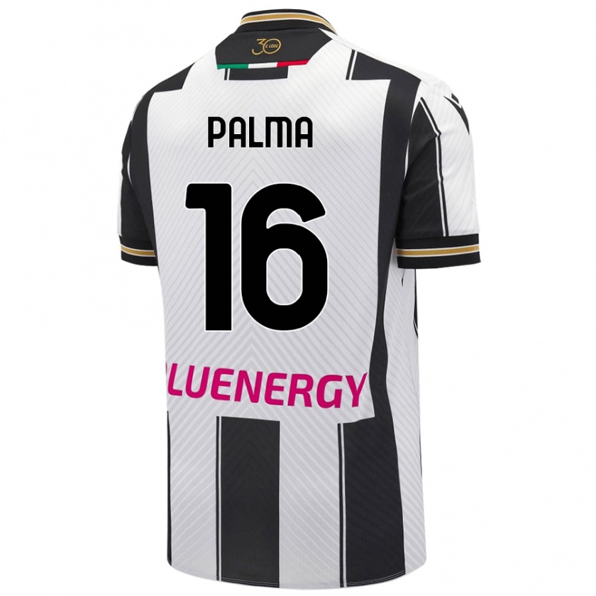 Kandiny Kinder Matteo Palma #16 Weiß Schwarz Heimtrikot Trikot 2024/25 T-Shirt Österreich