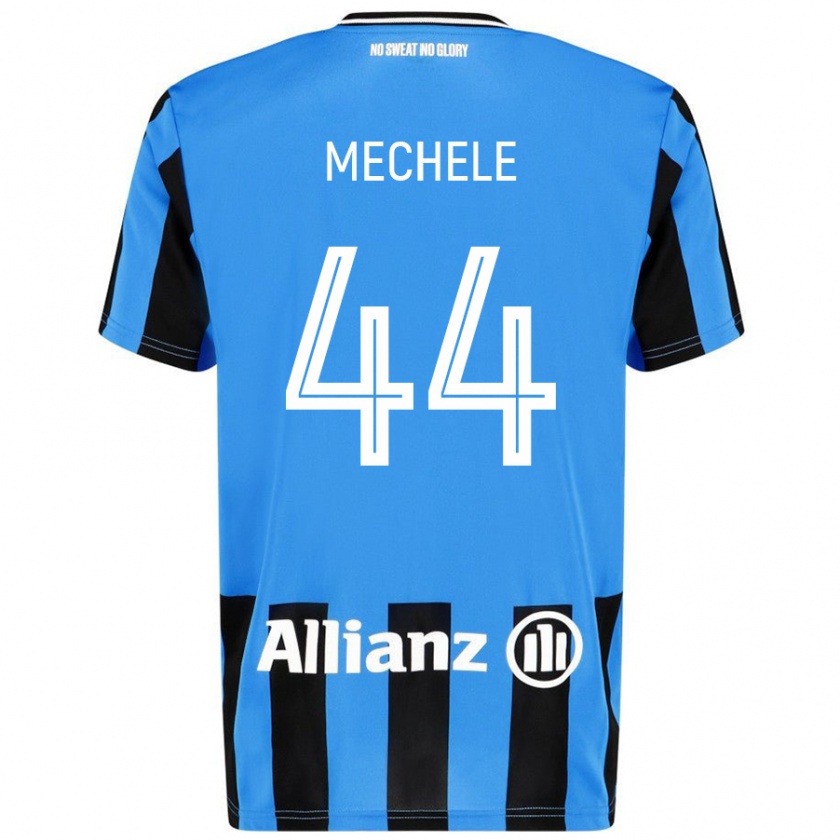 Kandiny Kinder Brandon Mechele #44 Himmelblau Schwarz Heimtrikot Trikot 2024/25 T-Shirt Österreich