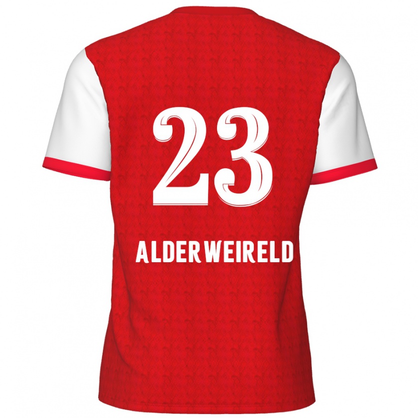 Kandiny Kinderen Toby Alderweireld #23 Rood Wit Thuisshirt Thuistenue 2024/25 T-Shirt België