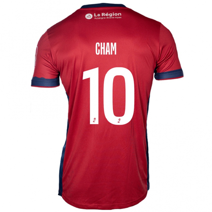 Kandiny Criança Camisola Muhammed Cham #10 Ligeiro Bordeaux Principal 2024/25 Camisa Brasil