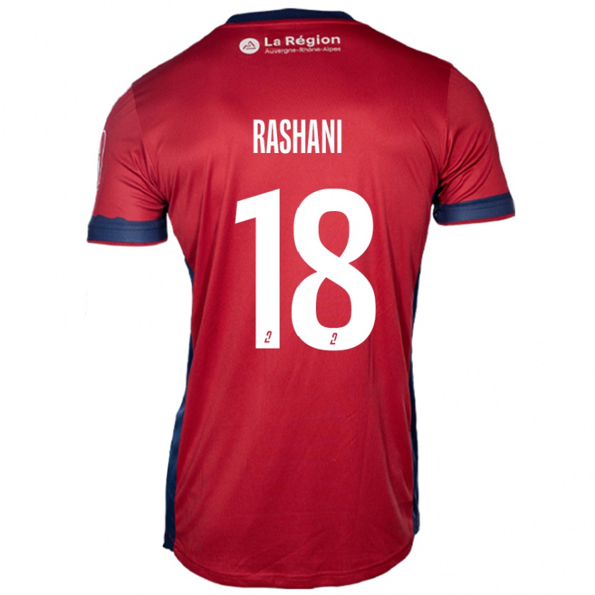 Kandiny Kinderen Elbasan Rashani #18 Licht Bordeauxrood Thuisshirt Thuistenue 2024/25 T-Shirt België