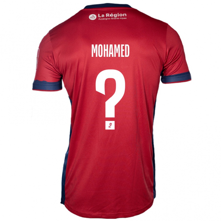 Kandiny Kinderen Yassine Mohamed #0 Licht Bordeauxrood Thuisshirt Thuistenue 2024/25 T-Shirt België