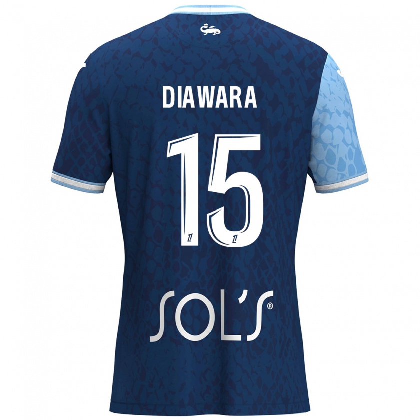 Kandiny Kinder Kandet Diawara #15 Himmelblau Dunkelblau Heimtrikot Trikot 2024/25 T-Shirt Österreich