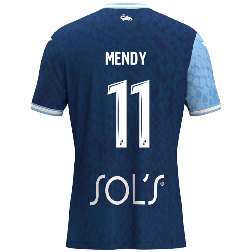 KandinyキッズMélinda Mendy#11スカイブルー ダークブルーホームシャツ2024/25ジャージーユニフォーム