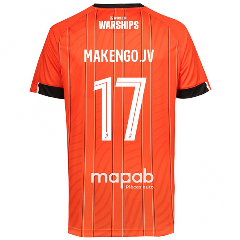 Kandiny Niño Camiseta Jean-Victor Makengo #17 Naranja 1ª Equipación 2024/25 La Camisa