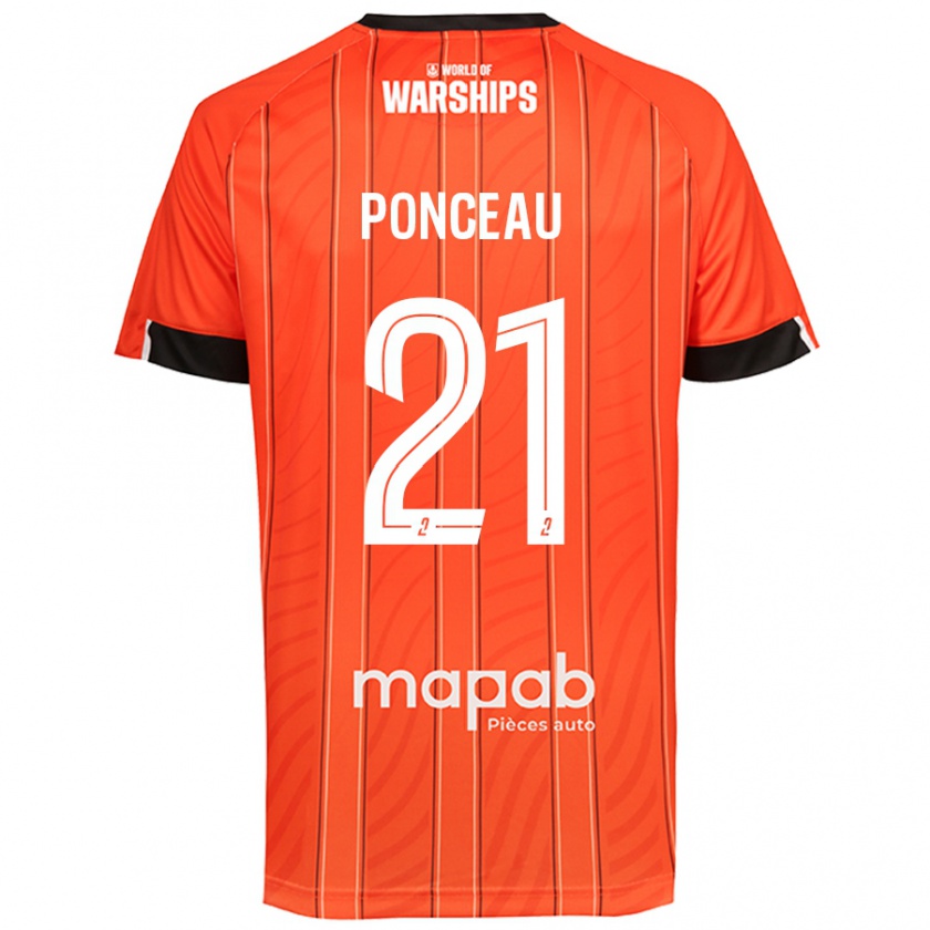 Kandiny Niño Camiseta Julien Ponceau #21 Naranja 1ª Equipación 2024/25 La Camisa