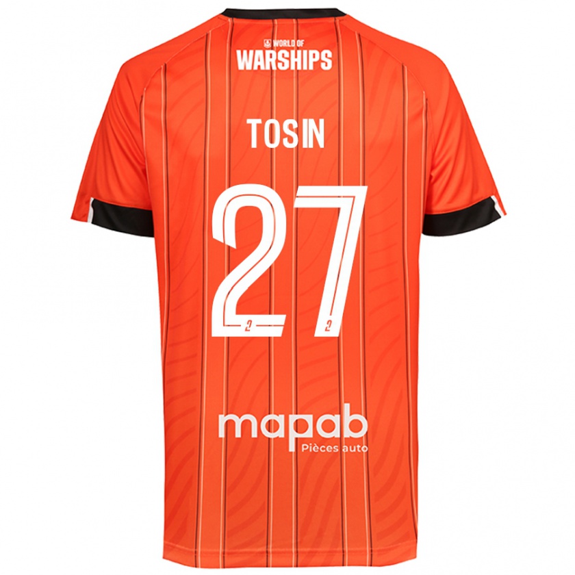 Kandiny Niño Camiseta Aiyegun Tosin #27 Naranja 1ª Equipación 2024/25 La Camisa