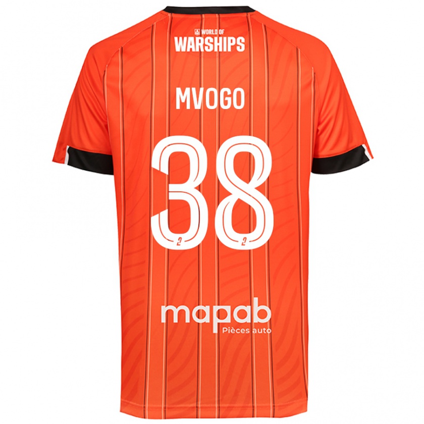 Kandiny Niño Camiseta Yvon Mvogo #38 Naranja 1ª Equipación 2024/25 La Camisa