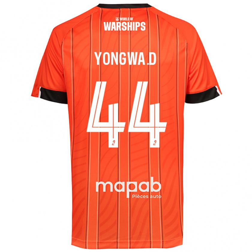 Kandiny Niño Camiseta Darlin Yongwa #44 Naranja 1ª Equipación 2024/25 La Camisa