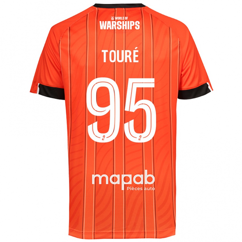 Kandiny Kinder Isaak Touré #95 Orange Heimtrikot Trikot 2024/25 T-Shirt Österreich