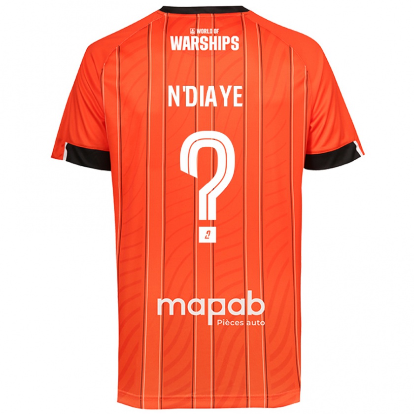 Kandiny Niño Camiseta Bassirou N'diaye #0 Naranja 1ª Equipación 2024/25 La Camisa