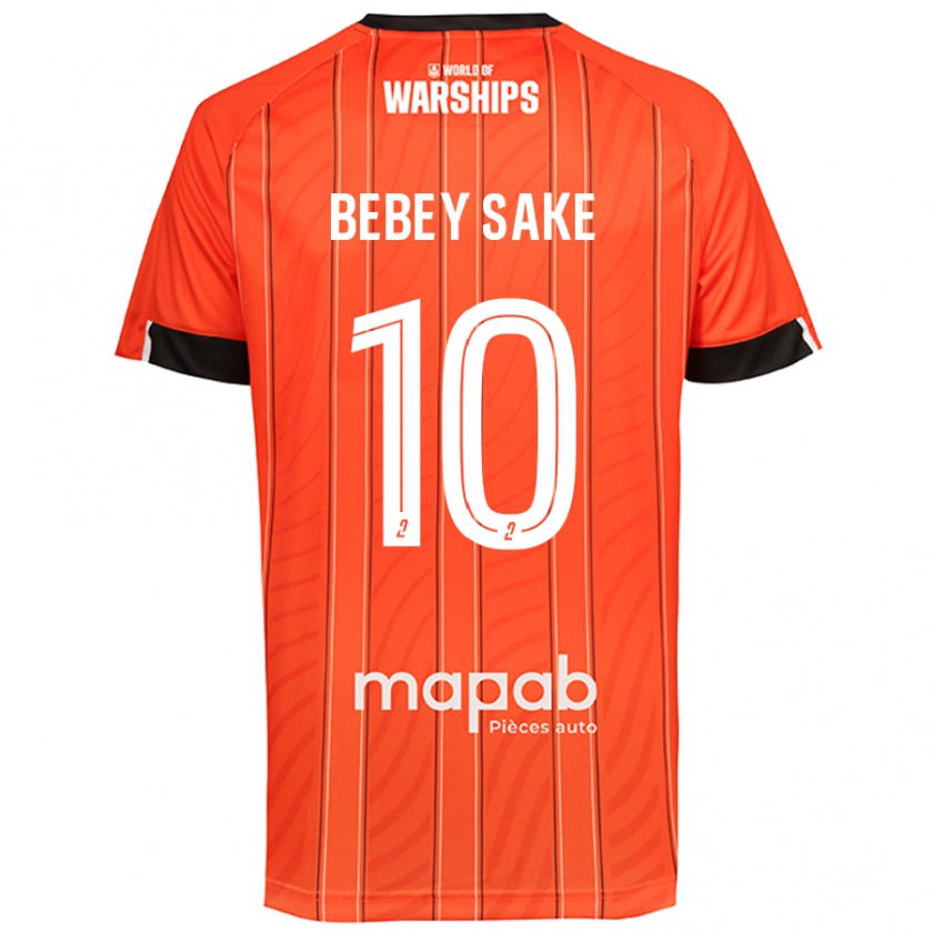 Kandiny Niño Camiseta Mattéo Bebey Sake #10 Naranja 1ª Equipación 2024/25 La Camisa