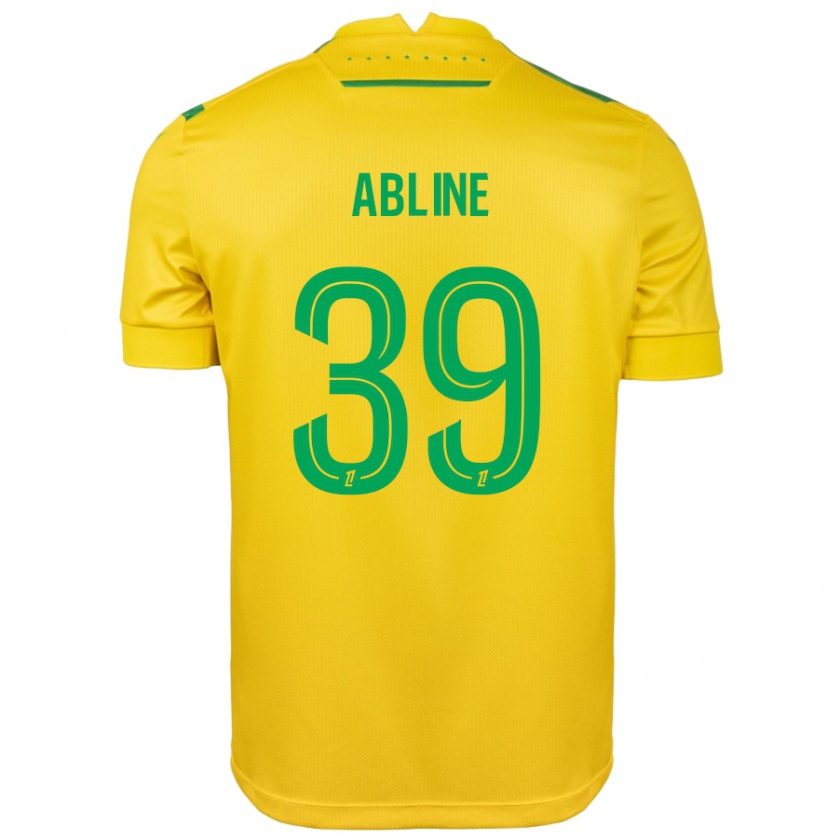 Kandiny Bambino Maglia Matthis Abline #39 Giallo Verde Kit Gara Home 2024/25 Maglietta