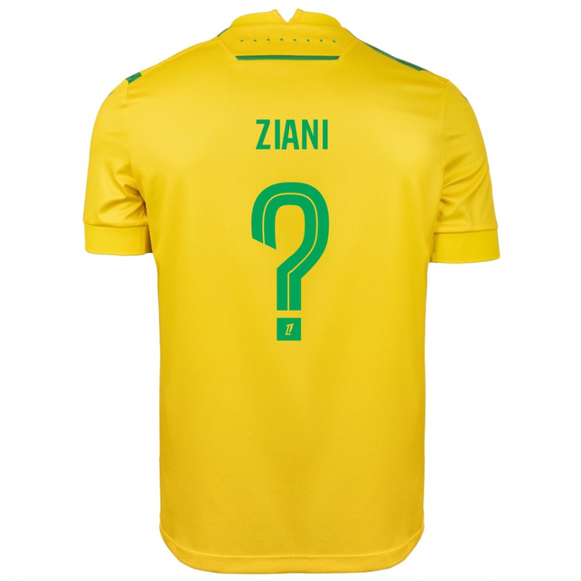 Kandiny Bambino Maglia Sacha Ziani #0 Giallo Verde Kit Gara Home 2024/25 Maglietta