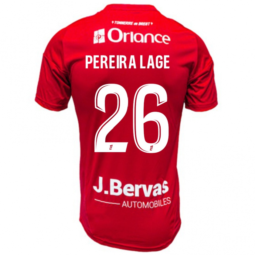 Kandiny Kinder Mathias Pereira Lage #26 Rot Weiß Heimtrikot Trikot 2024/25 T-Shirt Österreich